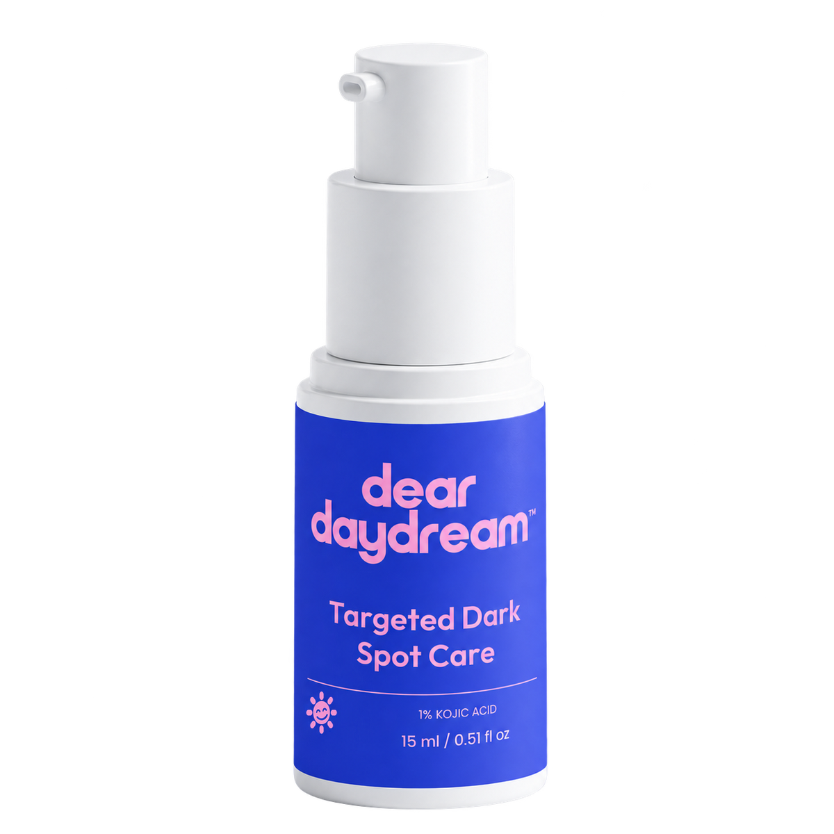Dear Daydream Targeted Dark Spot Care 1% Kojic Acid in its cobalt bottle